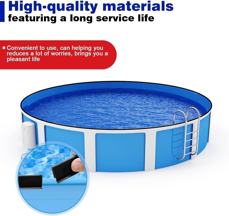 60PCS Pool Coping Strips for Overlap Above Ground Pool Liners, Pool Liner Lock C gallery