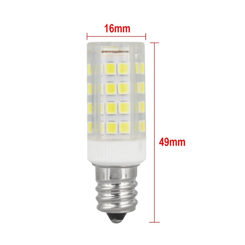 5Pcs 7W E12 LED Corn Bulb Light Ceiling Fan Candelabra Lamp Daylight White 6000K gallery