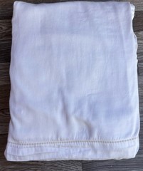 Simply Vera Queen Flat Sheet Simple Dot Cotton Sateen White
