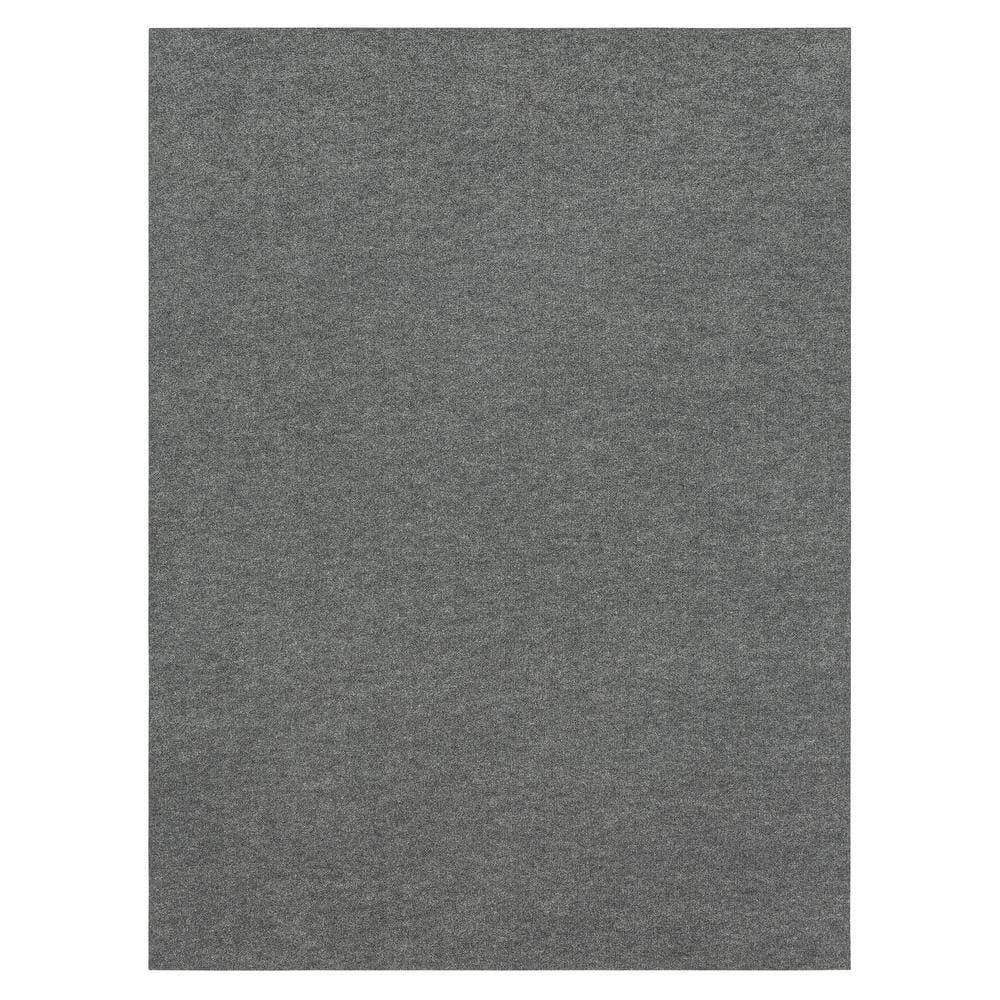 Unbound Smoke Gray Ribbed 6 Ft. X 8 Ft. Indoor/Outdoor Area Rug gallery