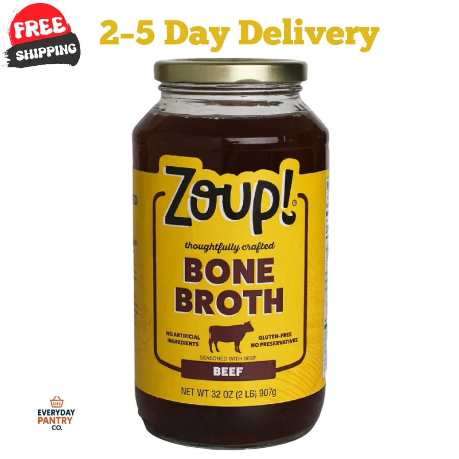Zoup! Really Good Beef Bone Broth, Shelf-Stable, 32 oz gallery