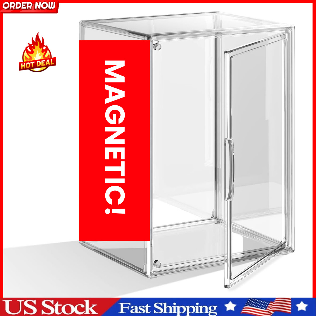 Clear Acrylic Display Case, Large Stackable Storage 1 Pack, X Large-Clear gallery