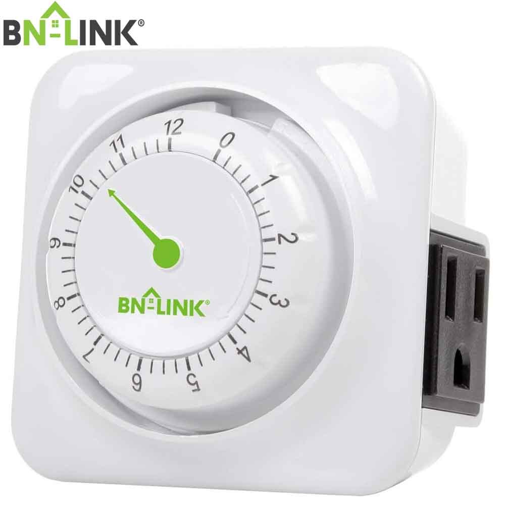 BN-LINK 12 hour mechanical countdown Grounded timer 3 Prong outlet Energy Saving gallery