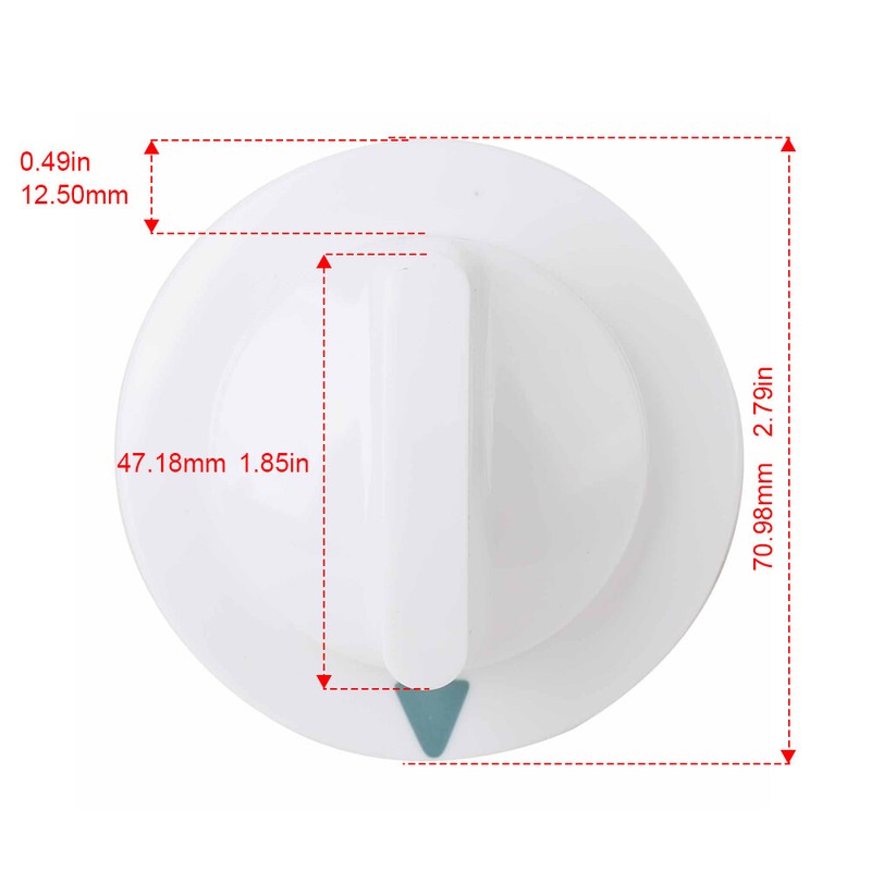 2x Dryer Timer Control Knob for Hotpoint htdp120ed0ww HTDX100EM2WW HTDX100EM8WW gallery