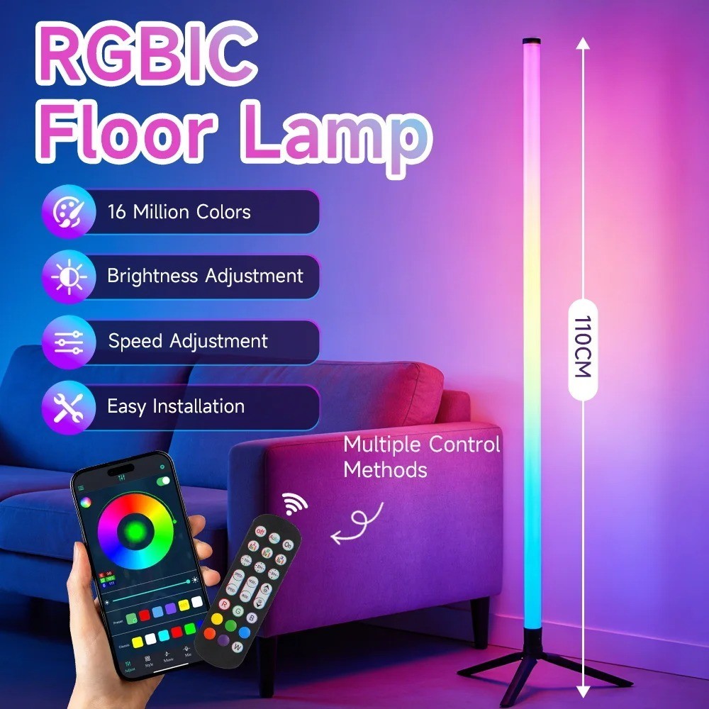 Daylight Floor Lamp Free Standing Light Reading Craft Bed Lamps Standard Bright gallery