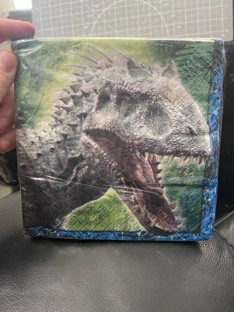 Unique Indominus Rex Jurassic World Multicolor Luncheon Napkins 16 Ct 2-Ply gallery