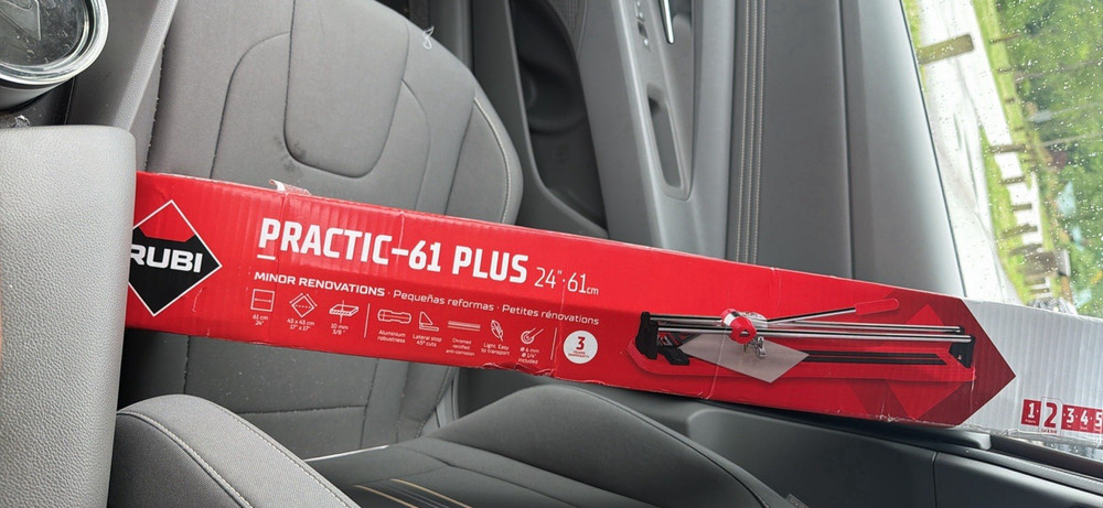 Rubi Practic-61 Plus Manual Tile Cutter 24 in (61 cm) Red, MPN 21979