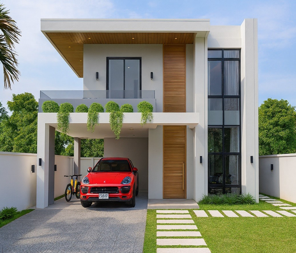28x31 Feet Small House Design Plan 8.6x9.5 Meter 4 Bed 3 Bath PDF & A4 Hard Copy gallery