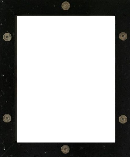 Rustic Barnwood BLACK BUCKSHOT Picture Frames - Natural Reclaimed Wood-8 x 10 gallery