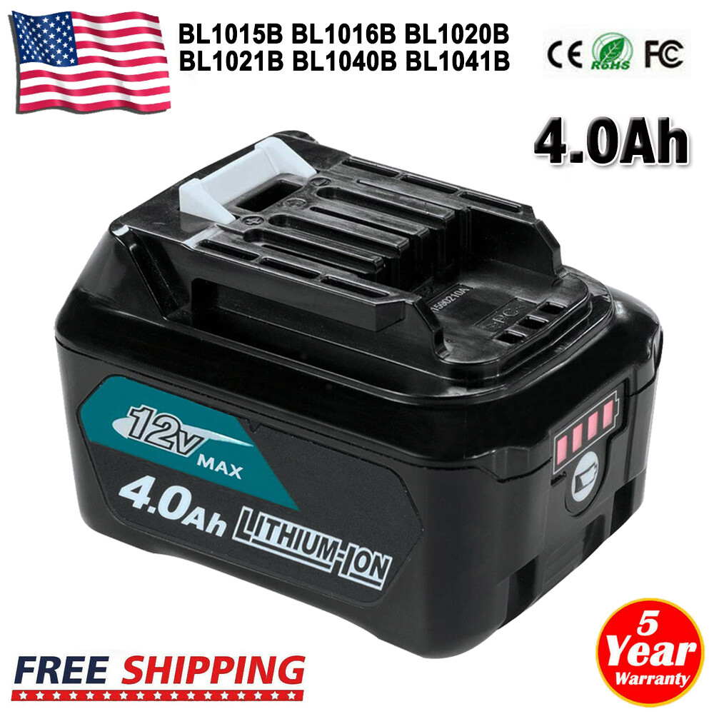 12V For Makita 4Ah BL1041B Max CXT Li-ion Battery BL1021B BL1020 BL1015 BL1016 gallery