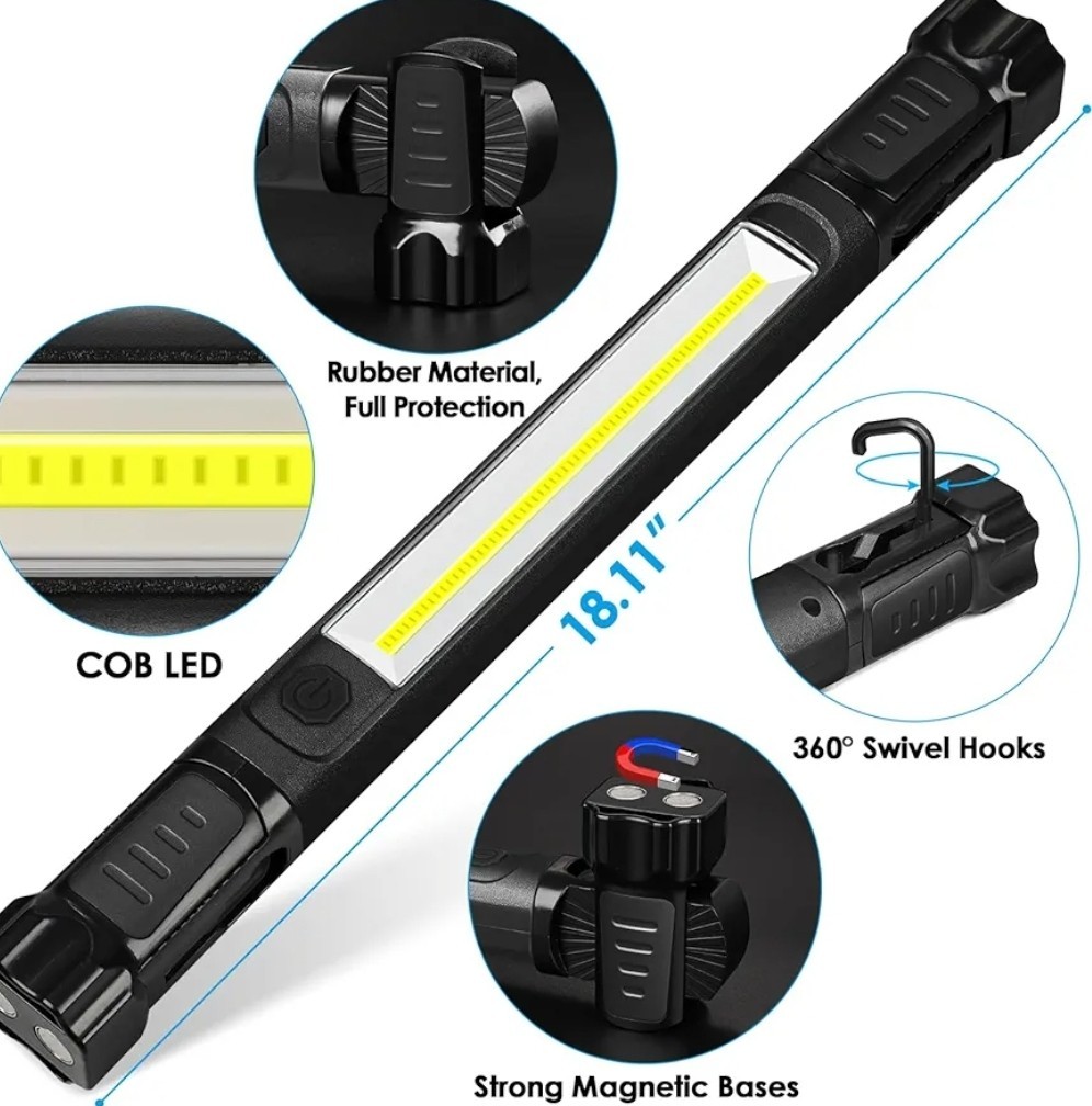 Work Light, 2500LM Ultra Bright, 5200mAh Rechargeable LED Work Lights, Magnetic gallery