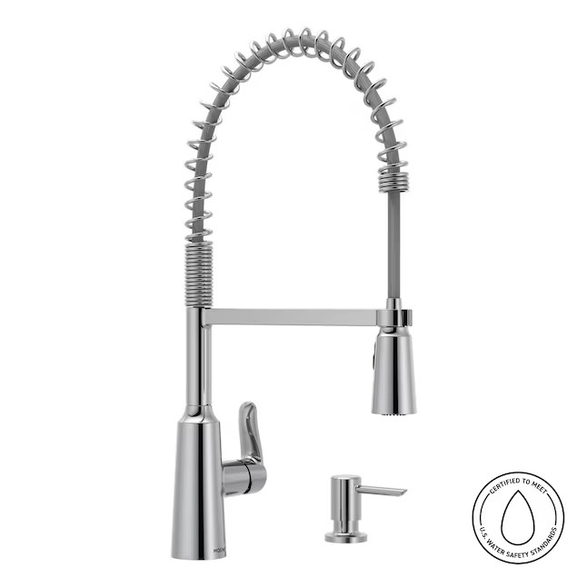 MOEN Edwyn One-Handle Pre-Rinse Spring Pulldown Kitchen Faucet 87807 gallery