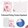 20 Asst'd Blank Mother's Day Notecards 4"x5.12" w/Env.(10 Designs) Pink Roses gallery