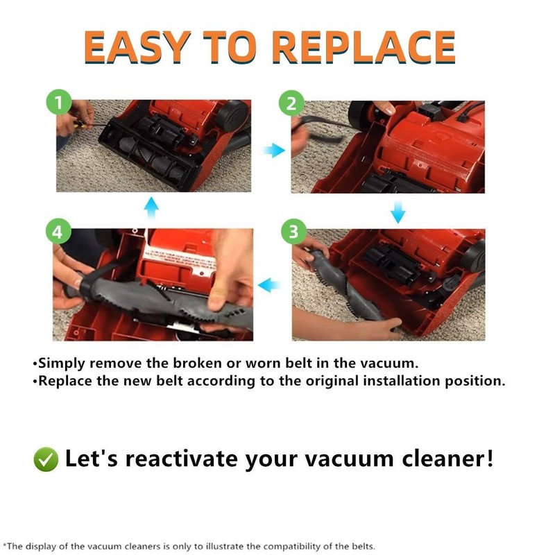 Replacement Belts for Dirt Devil (Royal) Upright Vacuum Cleaner Style 5 gallery