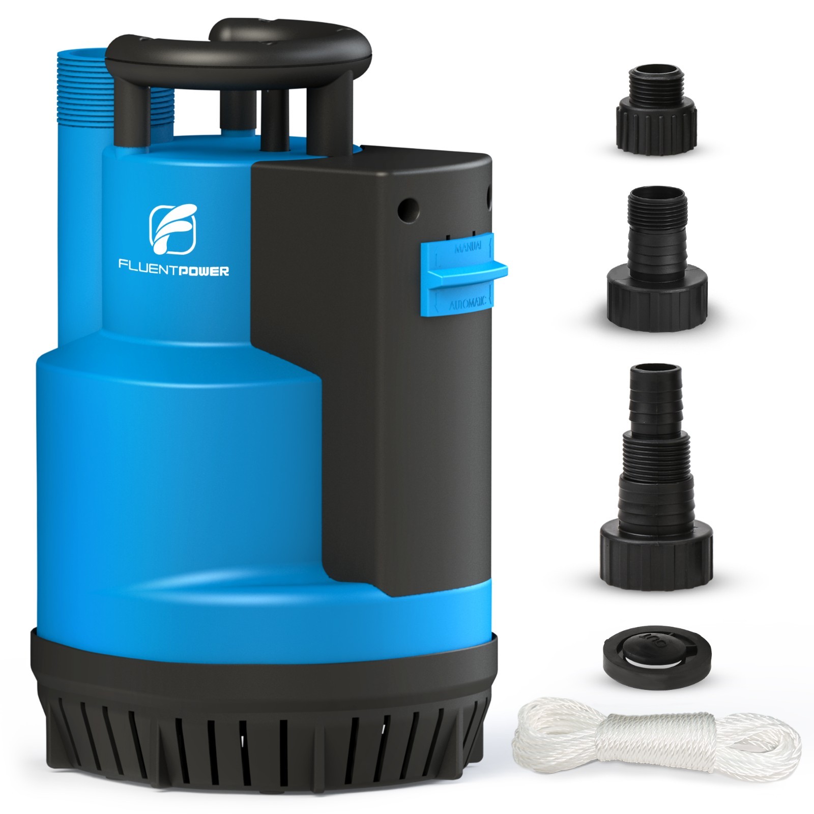 FLUENTPOWER 3/4HP Submersible Utility Pump 3100GPH Auto/Manual Modes Sump Pump gallery