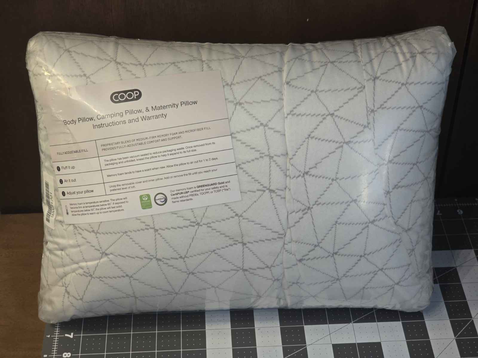 Coop Home Goods Original Adjustable Body Pillow, 20x54 Long Pillow for Back, gallery