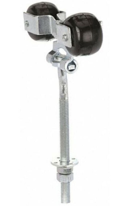 2 PACK Sliding Barn Door Hanger Rollers Pair Round Rail Track Threaded Bolts NEW gallery