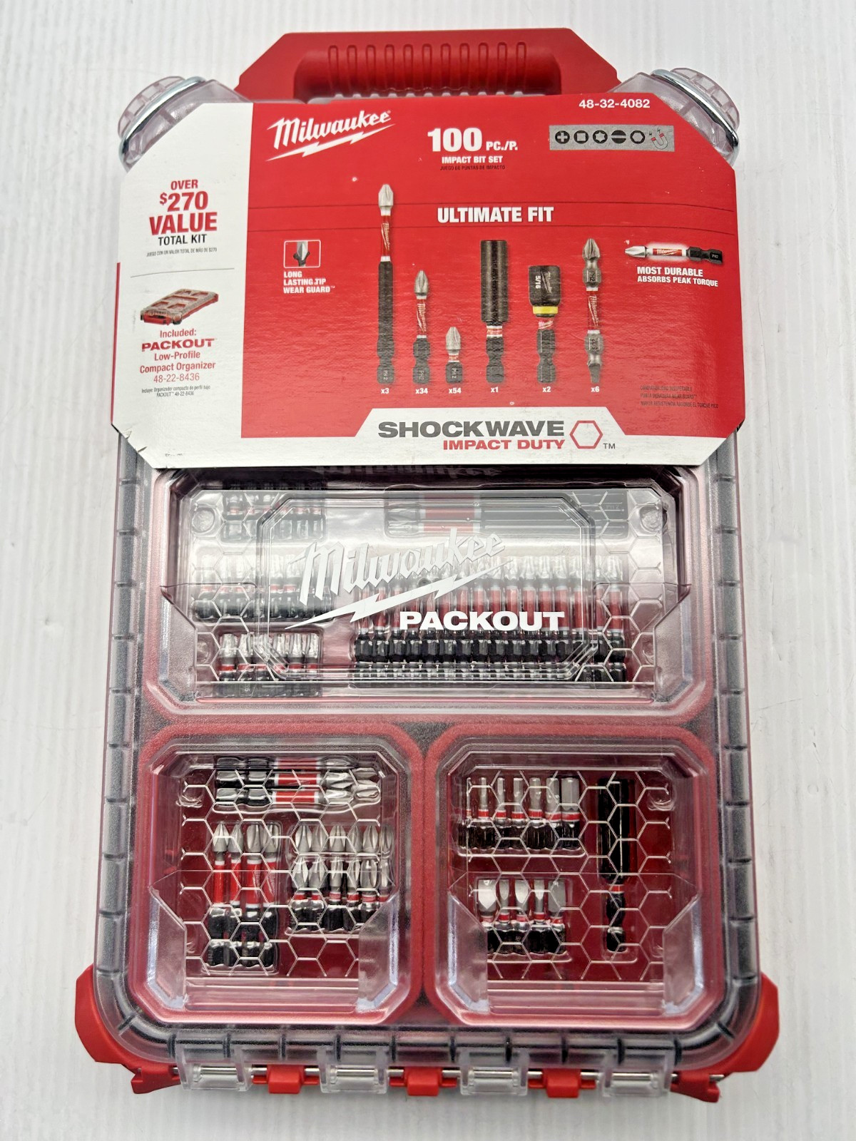 Milwaukee 100 piece Shockwave Impact bit set 48-32-4082 gallery