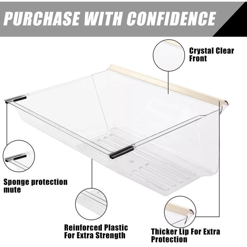 Crisper Pan Bottom Drawer Replace For Whirlpool Refrigerator WP2188664 2188664 gallery