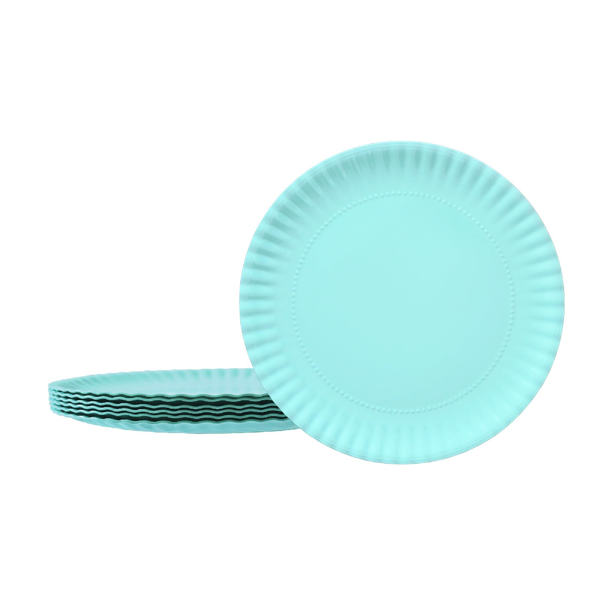 Tp 10.5 Reusable Melamine Paper Plates Round Plates For Party Picnic Outdoors gallery