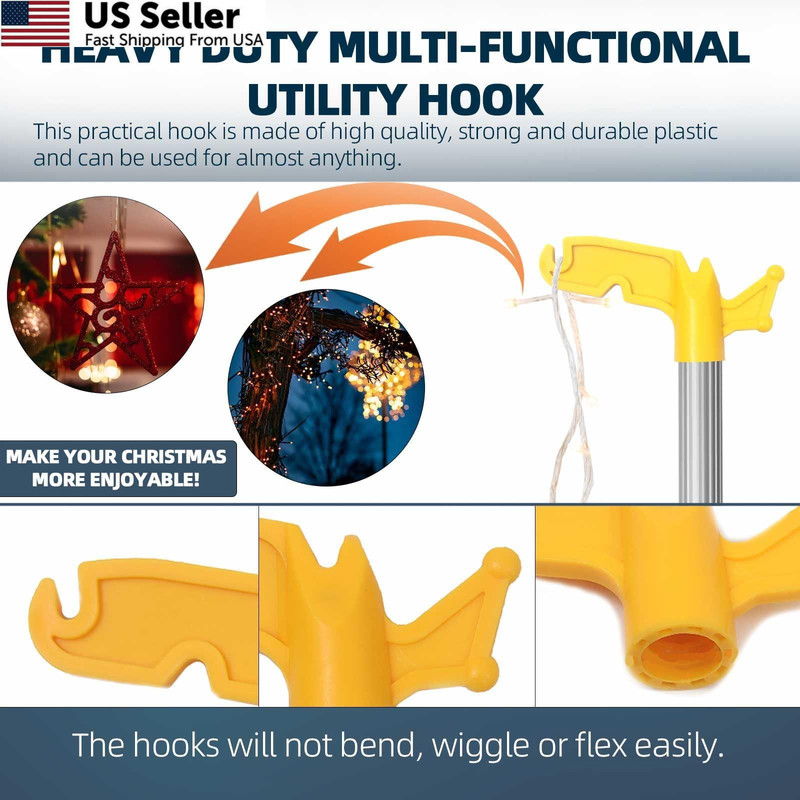TonGass (2-Pack Multi-Purpose Plastic Utility Hook-2 Pack, Multicolor gallery