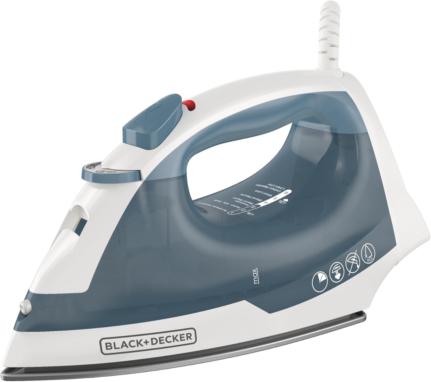 BLACK+DECKER Easy Steam Compact Iron for Clothes, Automatic Shutoff, Nonstick Pl gallery