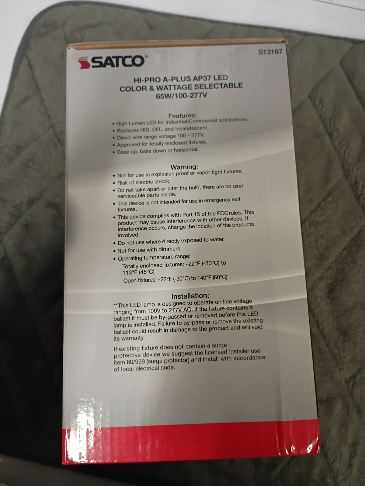 Satco Hi Pro A Plus Led 65w/ Ap37 High Lumen A Type gallery