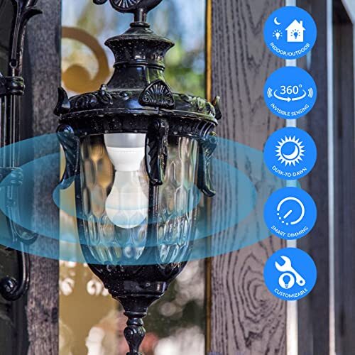 Motion Sensor Light Socket, Detector Screw Bulb Adapter gallery