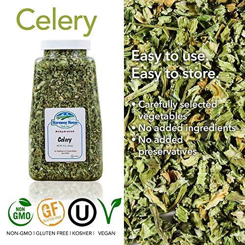 Harmony House Dehydrated Celery, Crosscut – Dried Vegetables for Cooking, gallery