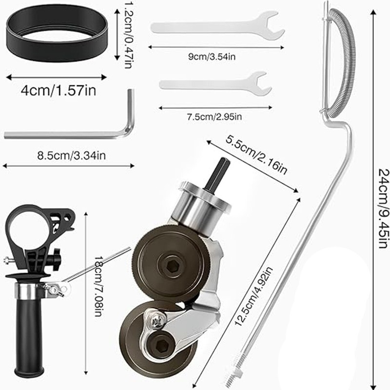 1-2 Pack Electric Drill Shears Plate Cutter Attachment Metal Sheet Cutter gallery