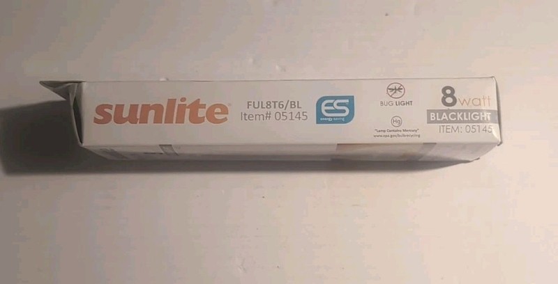 Sunlite FUL8T6/BL 8-watt FUL CFL Light Bulb, GX10q Base, Black Light SHIPS FREE gallery