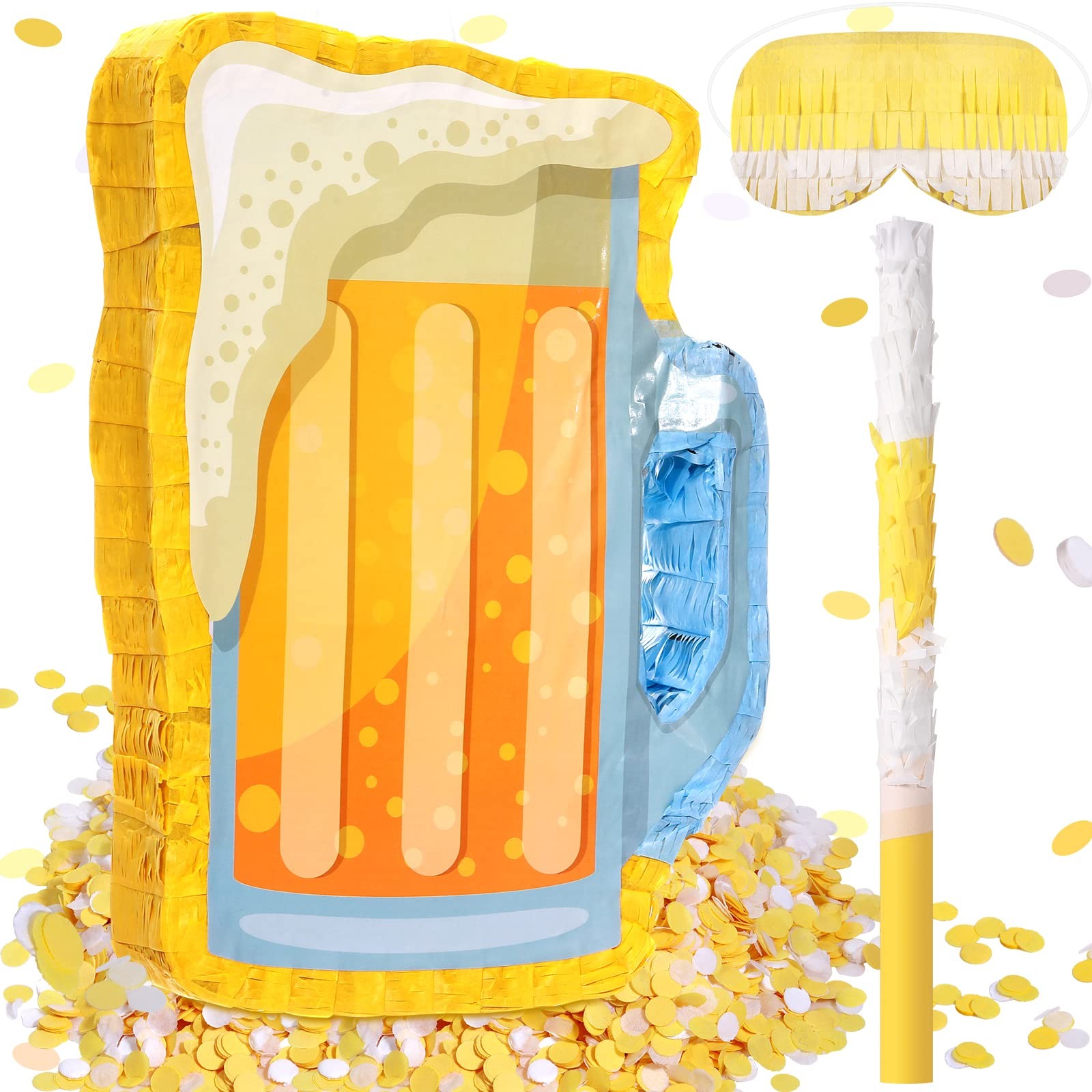 Sratte Beer Piata Stick And Blindfold Confetti Cheers To Beers Glass Mug gallery