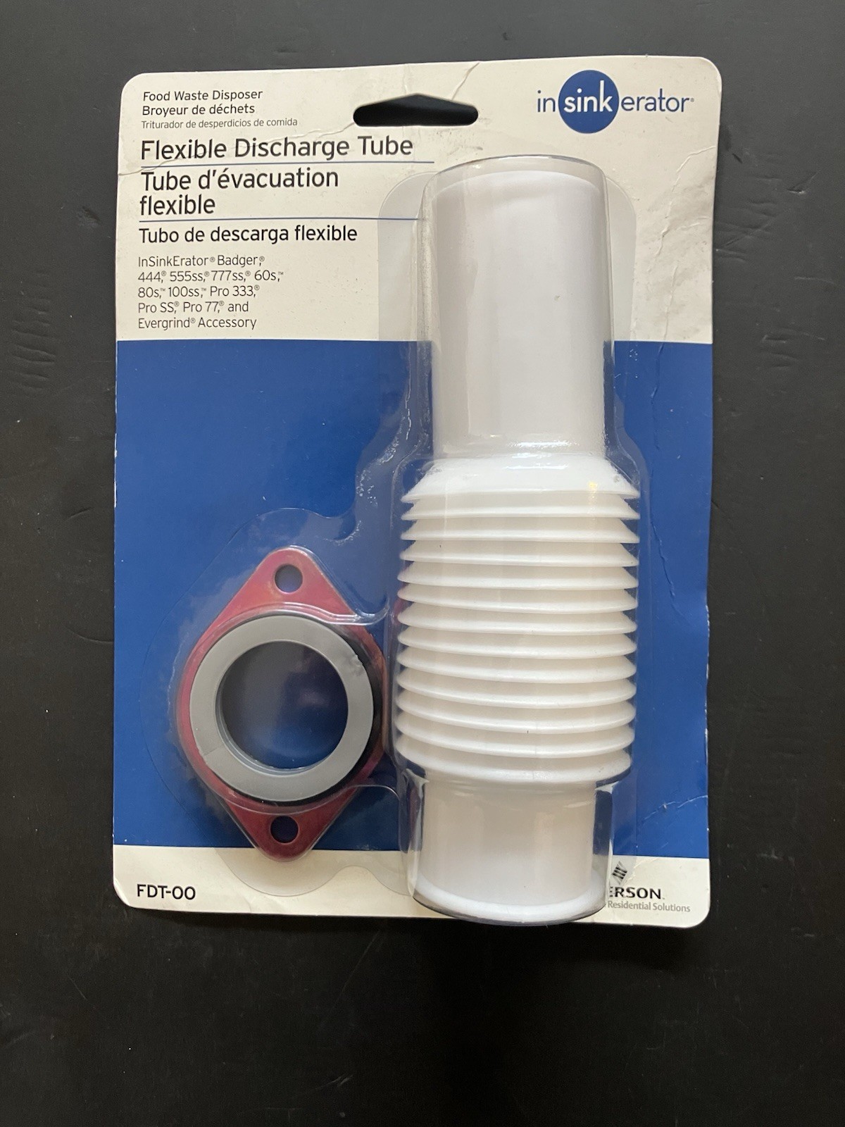 InSinkErator Disposal Flexible Discharge Tube Kit - 6" to 10" Part # FDT-00 gallery