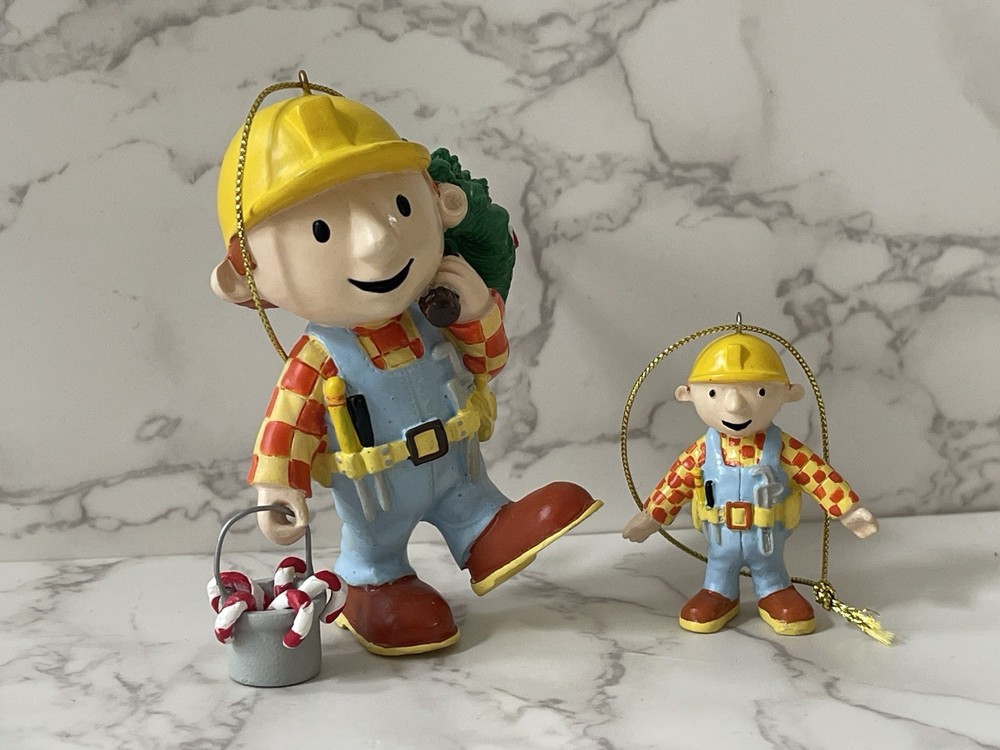 Bob the Builder Candy Canes & Tree 2 Piece Christmas Ornament Set Kchapman