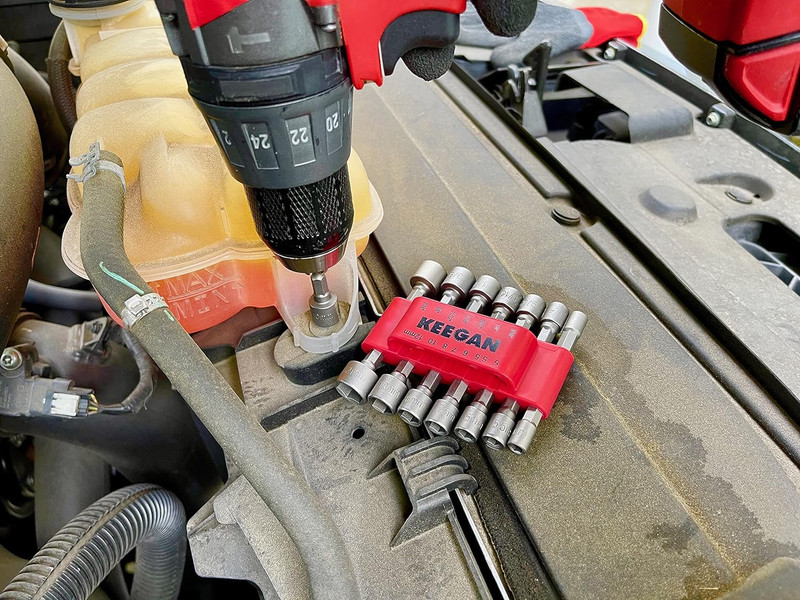 14 PCS Power Nut Driver Bit Set Quick Change MM & SAE Impact 1/4" Hex Shank USA gallery