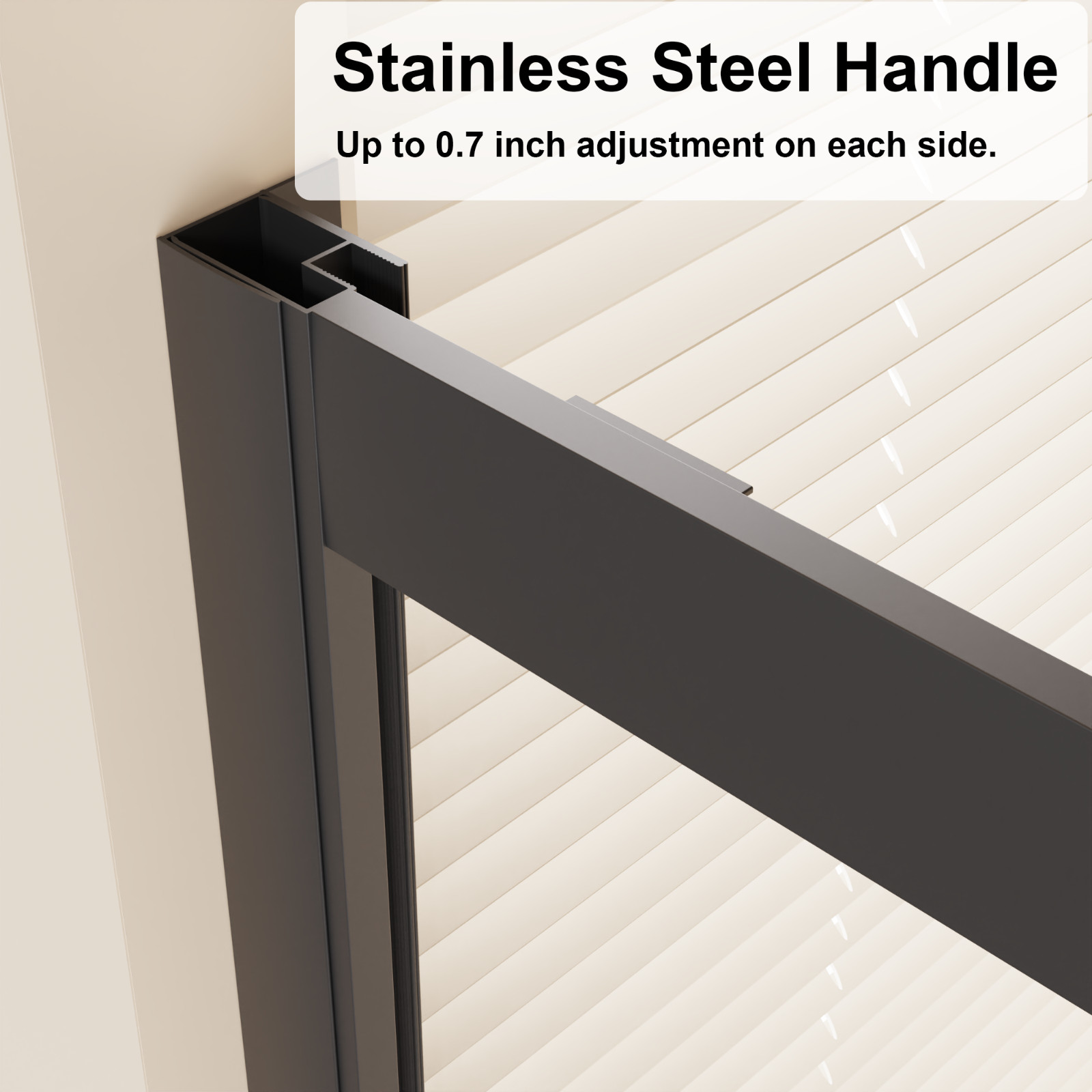 60"x72" 4-Panel Center Opening Double Sliding Shower Door, 6mm Tempered Glass gallery
