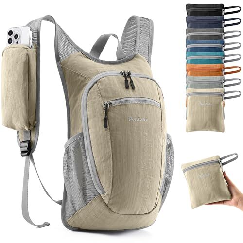10L Small Hiking Backpack Travel Daypack Lightweight Packable Back Pack for W...