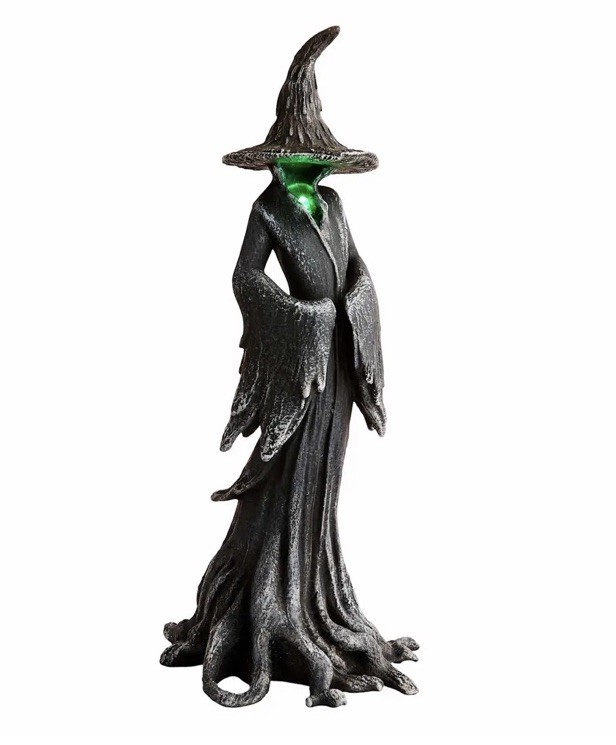 2026 At Home 12” Light Up Tree Witch Statue Halloween Decor New PRESALE 6/29 gallery