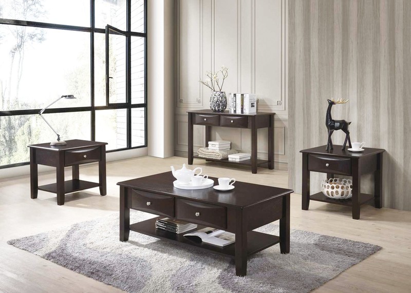 Simple Modern Look Wooden 1pc End Table Living Room Sofa Side Table Veneer Drawe gallery