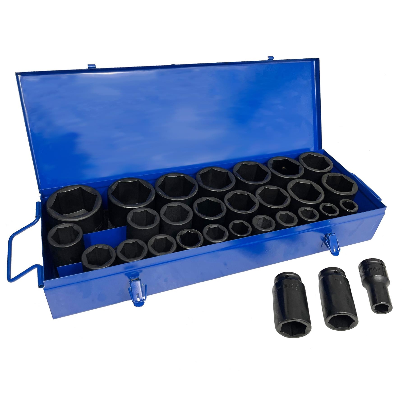 3/4in Drive Deep Metric Impact Impacted Socket Set 6 Sided 19mm – 65mm 29pc gallery
