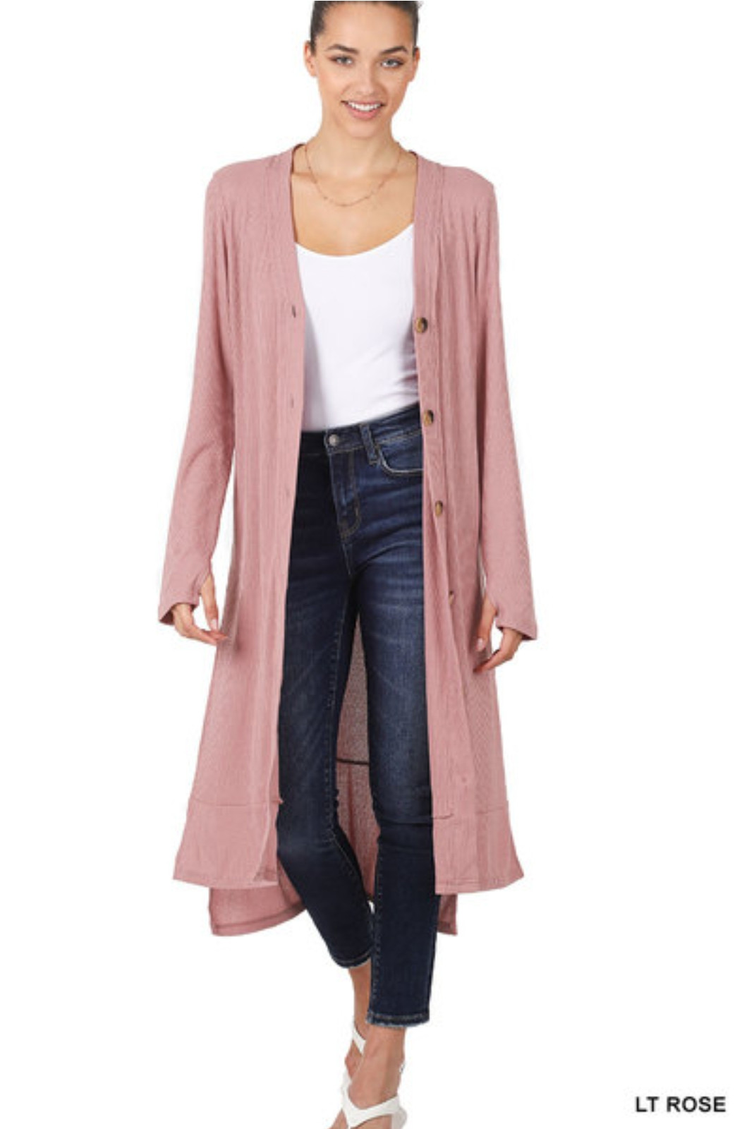 Ash Rose long Cardigan gallery