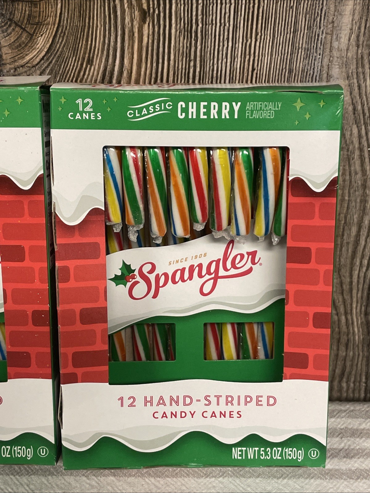 Two 12 Count Packs- 24 Total Spangler Cherry Candy Canes Fresh gallery