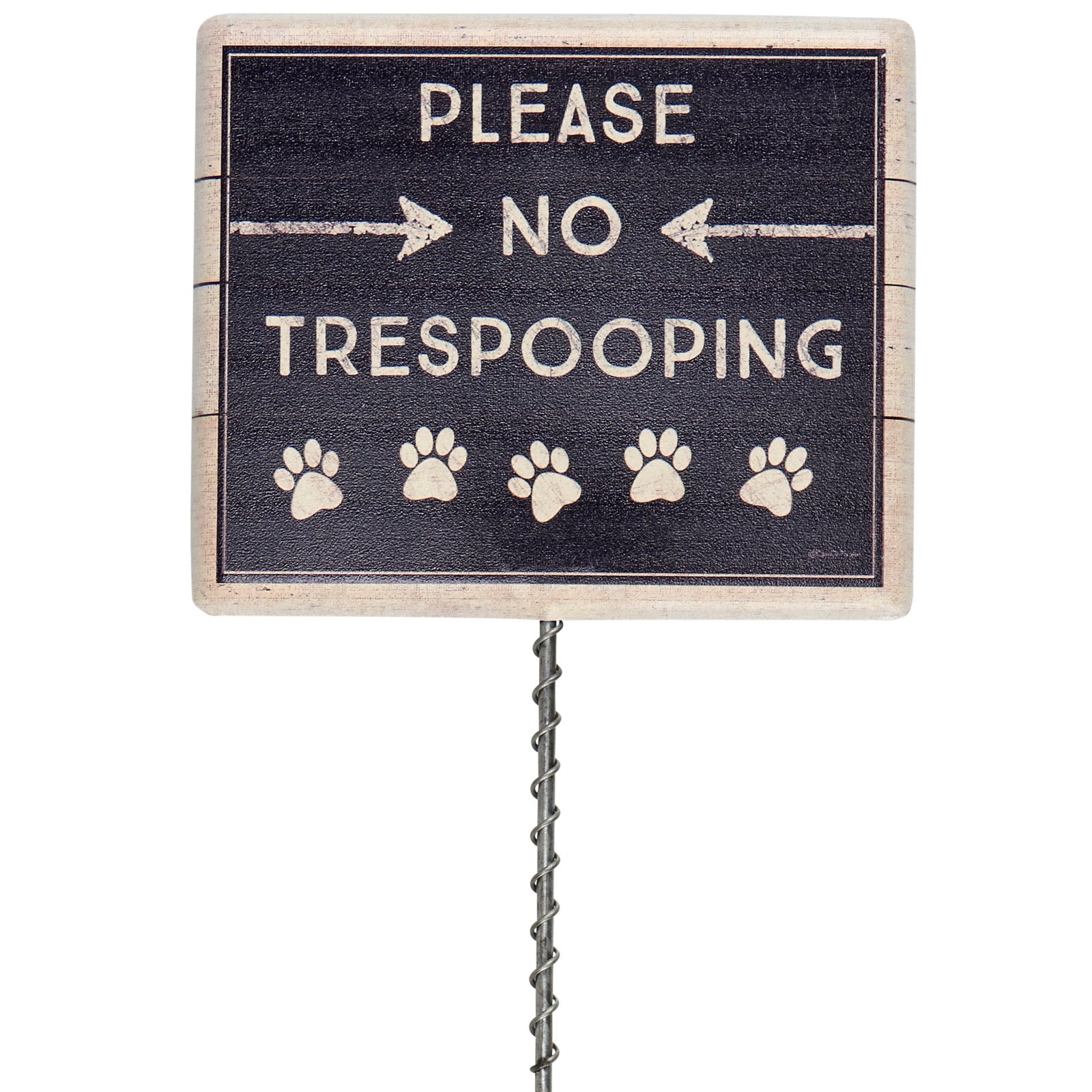 Primitives by Kathy Dog Theme Yard Sign No Trespooping Home Humor Garden Decor gallery