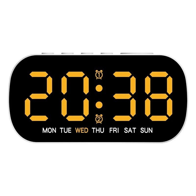 LED Large Display Electric Digital Alarm Clock with Battery Backup and Snooze gallery