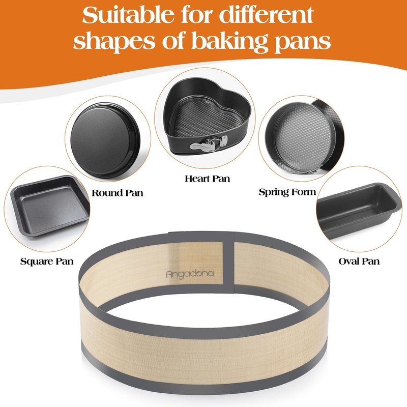 Silicone Baking Mat for Springform Pan 10 inch, Prevent 10 inch set, Gray gallery