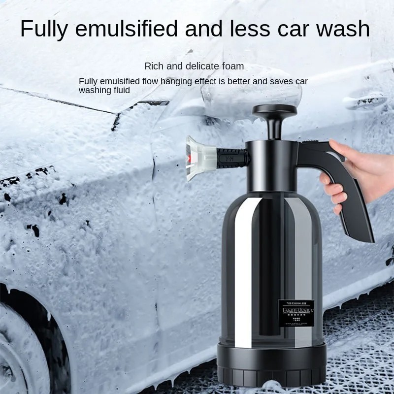2L Hand Pump Foam Sprayer Pneumatic Washer Foam Snow Foam High Pressure Car Wash gallery