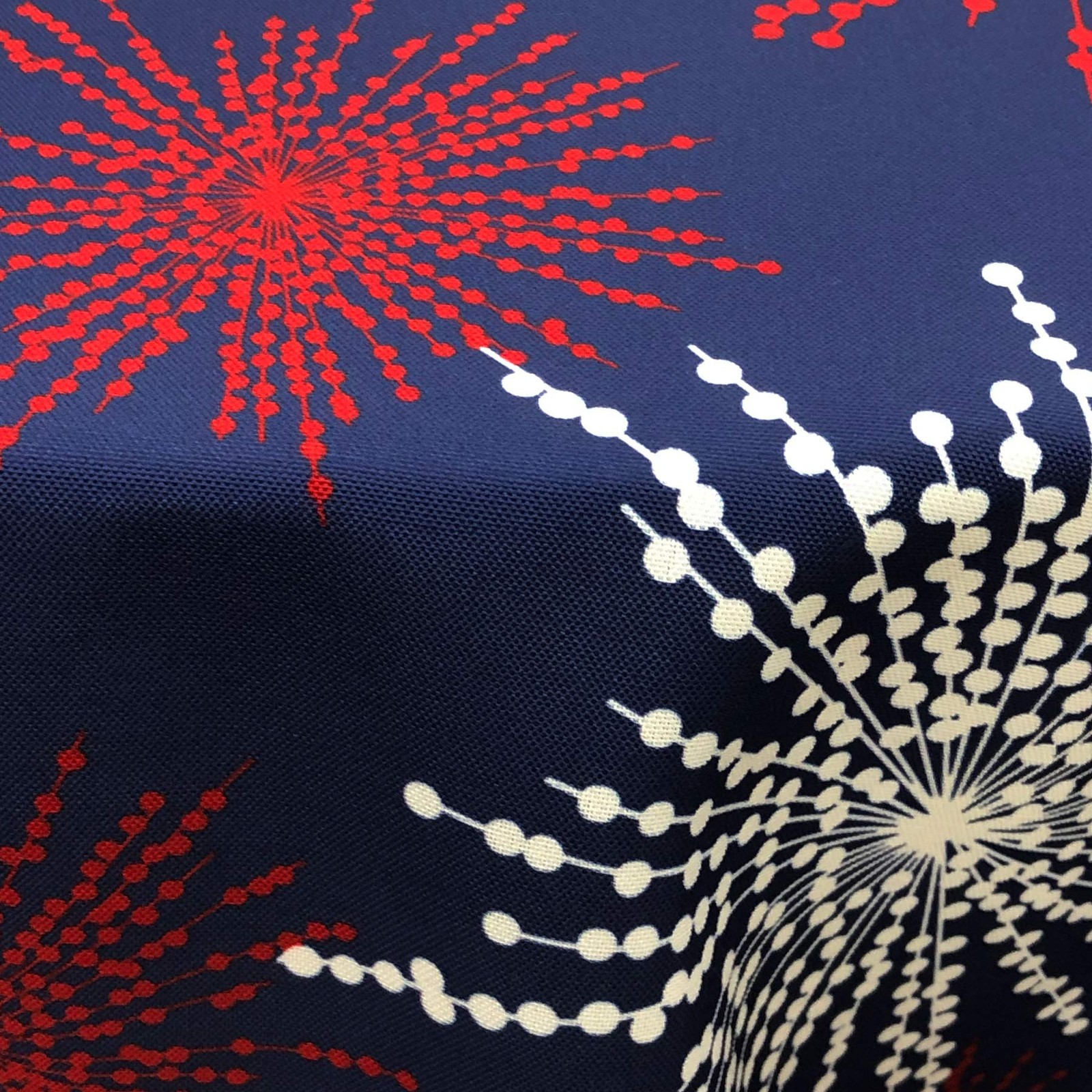 Red White Blue Celebration Fireworks Easy-Care Fabric Tablecloth (70" Round, ... gallery