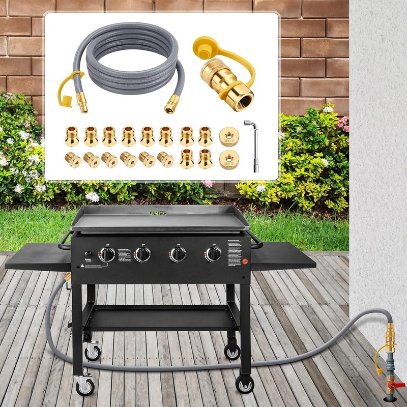 5249 Propane to Natural Gas Conversion Kit, 10FT 3/8 Inch Natural Gas Hose gallery