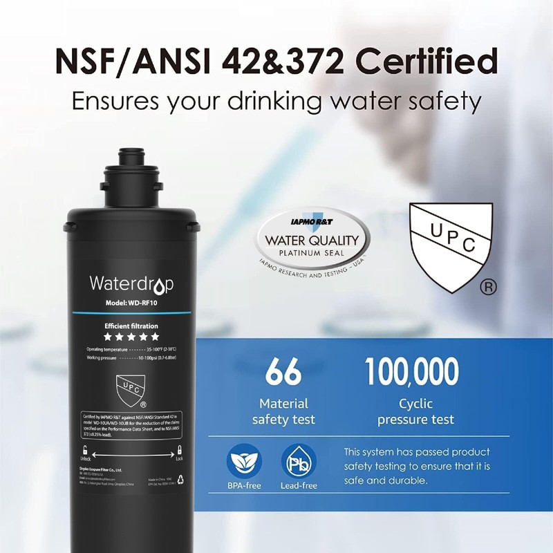 Waterdrop RF10 Replacement Filter Cartridge for 10UA/10UB UnderSink Water Filter gallery