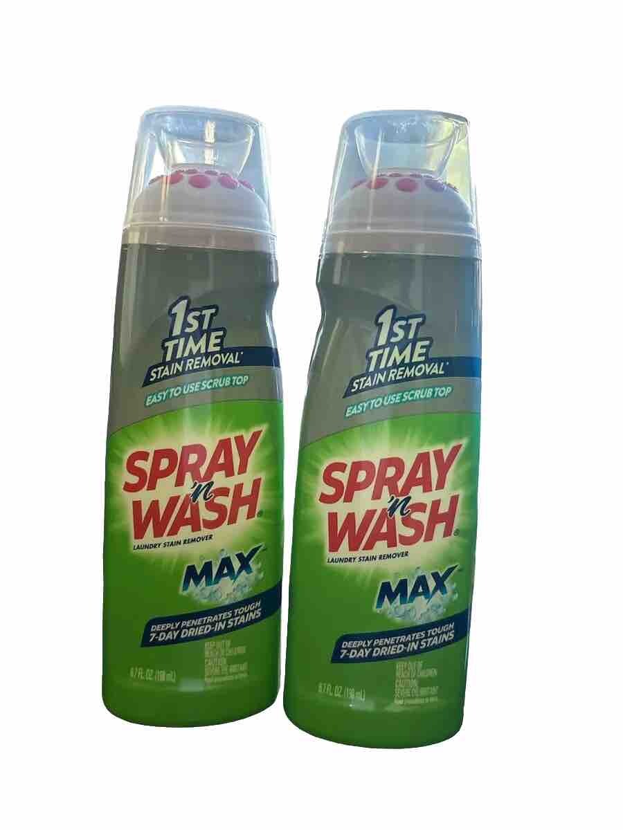 (2) Spray n Wash Max Laundry Stain Remover Gel Stick with Easy to Use Scrub Top gallery